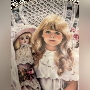Vintage 1989 Edwin M. Knowles "Anna" Holding Doll Collectible Plate 😊🌸